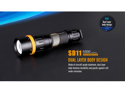 Fenix SD11 potápačské LED svietidlo