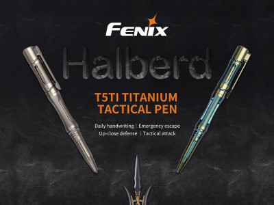 Tytanowy długopis taktyczny Fenix ​​T5Ti w kolorze szarym