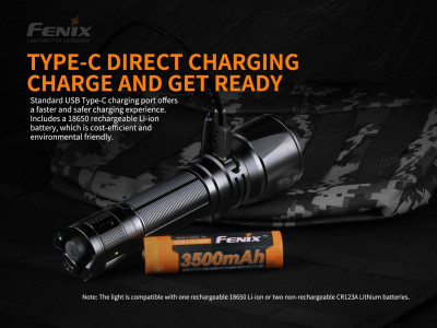 Fenix TK26R tactical rechargeable flashlight