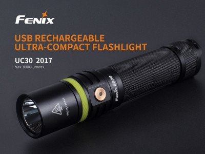 Fenix UC30 XP-L wiederaufladbare Taschenlampe schwarz