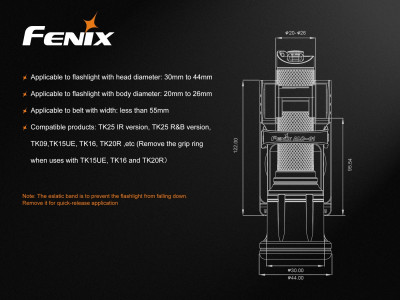 Fenix ALC-01 swivel lamp holder