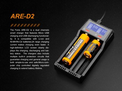 Fenix ARE-D2 (Li-Ion, NiMH) USB-Ladegerät