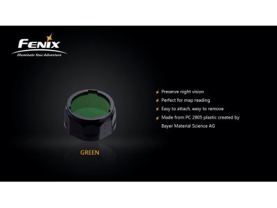 Fenix ​​AOF-S+ zelený filtr