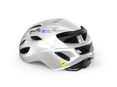 Kask MET Rivale MIPS, biały holograficzny/połysk