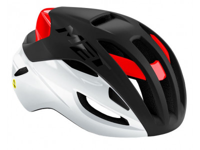 MET RIVALE MIPS road helmet black / white / matt red / gloss