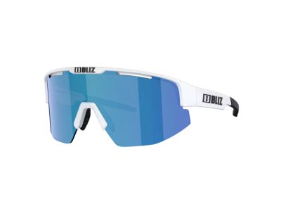 Bliz Matrix-Brille, glänzender weißer Rauch/blaues Multi, Kat.3