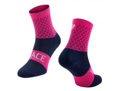 FORCE Trace ponožky, růžová/modrá
