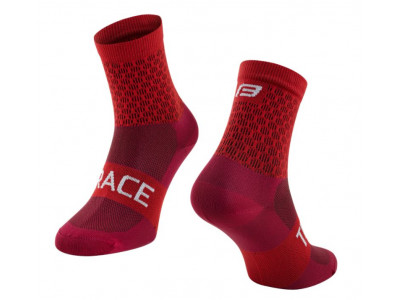 Force Trace cyklistické ponožky červená