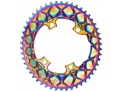 absoluteBLACK Oval Shimano chainring, outer, 2x11, rainbow