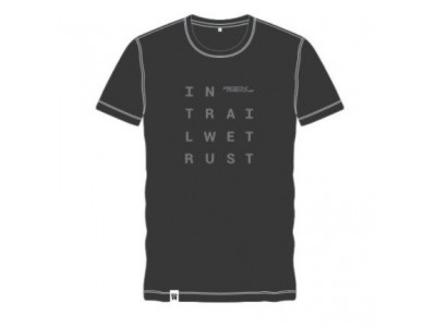 T-shirt męski Rock Machine IN TRAIL WE TRUST w kolorze czarnym XXL 