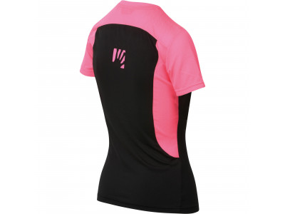 T-shirt damski Karpos GIRALBA w kolorze czarnym/fluo-różowym
