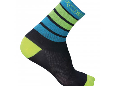 Karpos VERVE socks dark blue/fluo yellow