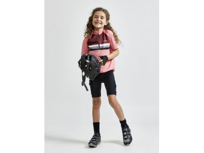 Koszulka rowerowa dziecięca CRAFT Bike Junior, różowa