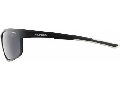 ALPINA Cyklistické okuliare DEFEY čierno-biele, sklá: čierne