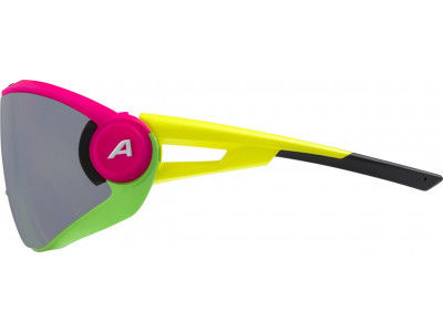 Okulary ALPINA 5W1NG Q+CM różowo-zielono-żółte