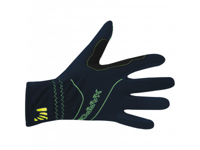Karpos ALAGNA rukavice tmavomodré/zelené fluo