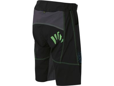 Karpos BALLISTIC EVO shorts, black/dark gray/fluo green