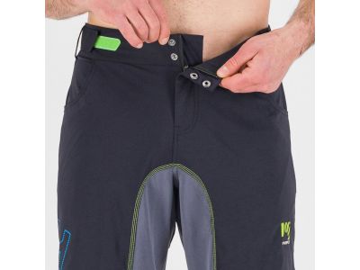 Pantaloni scurți Karpos BALLISTIC EVO, negru/gri închis/verde fluo