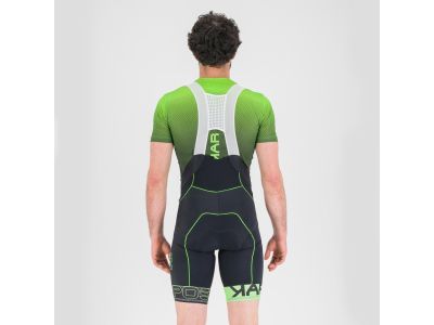 Karpos Verve Evo Shorts mit Trägern, schwarz/fluo grün