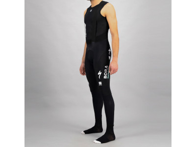 Sportowe spodnie BODYFIT PRO Bora Hansgrohe na szelkach, czarne