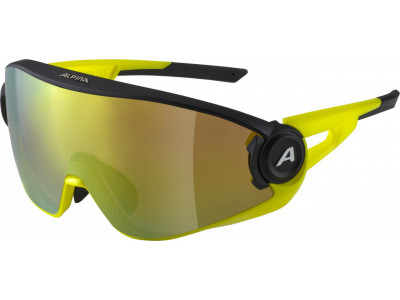 ALPINA Glasses 5W1NG Q + CM black-neon yellow matt