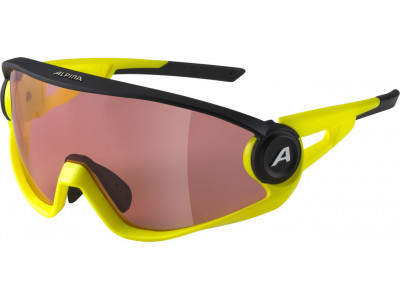 ALPINA Brýle 5W1NG Q+CM černá-neon žlutá mat