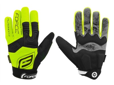 FORCE MTB Autonomy gloves, black/yellow