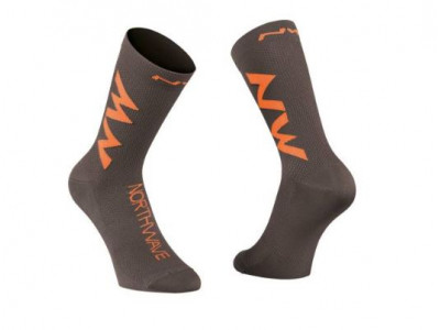 Northwave Extreme Air pánske ponožky Anthracit/Orange