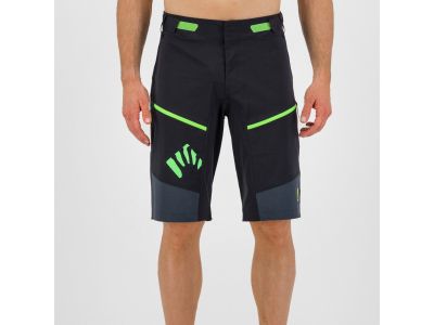 Karpos RAPID Baggy Shorts, schwarz/dunkelblau/fluo grün