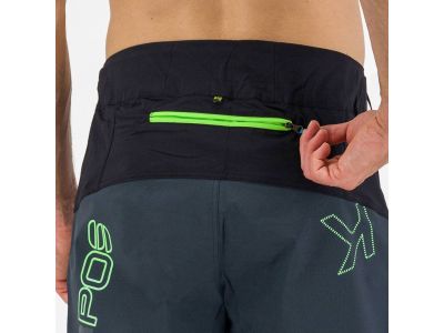 Karpos RAPID Baggy Shorts, schwarz/dunkelblau/fluo grün