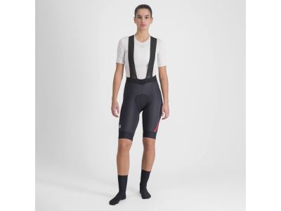 Sportful Fiandre NoRain női kantáros rövidnadrág, fekete