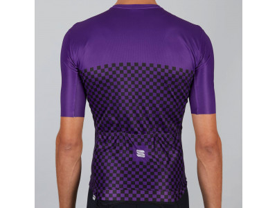 Tricou de ciclism Sportful Checkmate violet