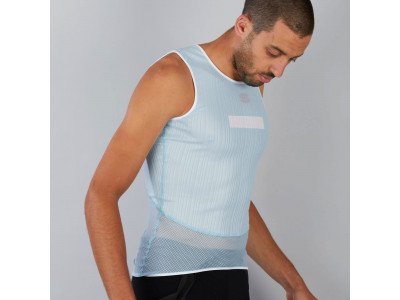 Sportful Pro termo triko bez rukávů světle modré/bílé