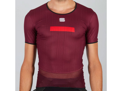 Sportful Pro termo tričko tmavočervené