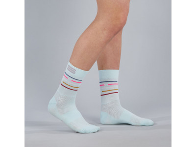 Sportos Vélodrome női zokni világoskék/többszínű