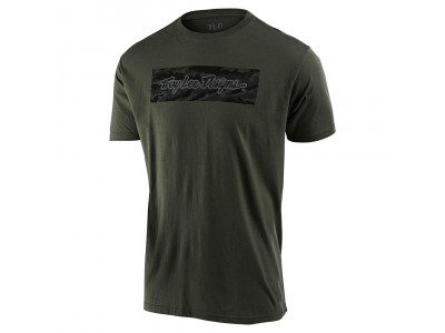 Troy Lee Designs Signature Block Camo Herren T-Shirt Surplus Green