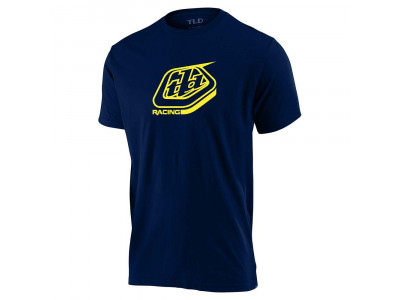 Troy Lee Designs Racing Shield Herren-T-Shirt mit kurzen Ärmeln, Marineblau