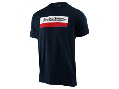 Troy Lee Designs Racing Block Fade Tee pánske tričko krátky rukáv, Navy