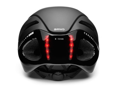 Kask rowerowy Briko E-ONE LED, czarny