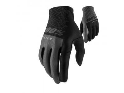 100% Celium rukavice dlhé Black / Grey