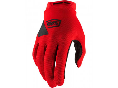100% Ridecamp rukavice, červené