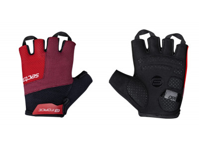 FORCE Sector Gel-Handschuhe, schwarz/rot