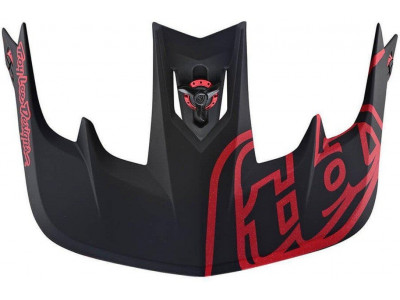 Troy Lee Designs Stage Visor Pinstripe replacement visor Black / Red