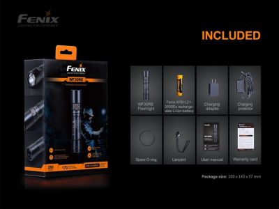 Fenix ​​WF30RE rechargeable ATEX lamp, 280 lm