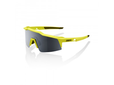 100% Speedcraft SL glasses Soft Tact Banana / Black Mirror Lens