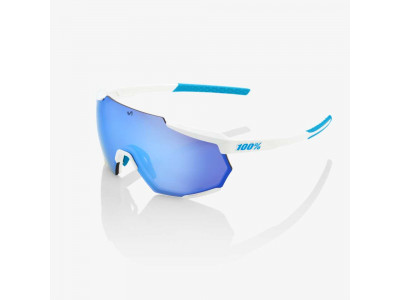 100% Racetrap okuliare, Movistar Team white/Hipper Blue Multilayer Mirror Lens