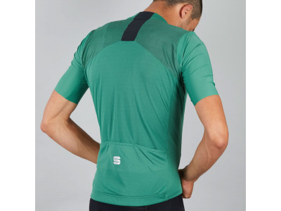 Sportful Strike jersey with short sleeves dark green / black