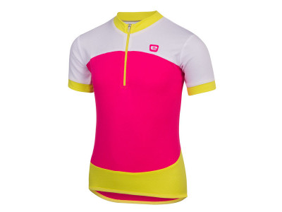 Etape Peddy children&#39;s jersey, pink/lime