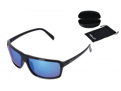 XLC Phoenix cyklistické brýle černé obroučky / modrá zrcadlová skla