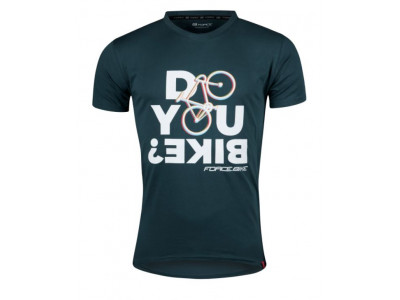 FORCE Bike men&#39;s t-shirt short sleeve blue